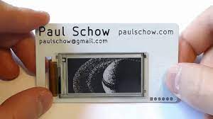 Common, and most useful, formats are gif and video. Compact Epaper Business Card Hackaday