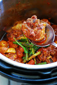 Pressure Cooker Dakbokkeumtang Spicy Chicken Stew Recipe Chicken Stew Spicy Chicken Dakdoritang Recipe