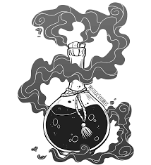 A Smoke Potion By Mysticalscribbles Fantasy Illustration Art Journal Drawings