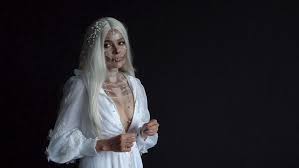You may need to visit a specialty bridal boutique to find the right dress. Shutterstock