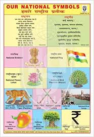 These symbols are used as emblems by the country's government. Buy National Symbols Chart Indian National Anthem National Flag Fruit Currency Bird Flower Animal Game Our National Symbols Highlighted And Clear Text Premium Quality Study Material For School Classrooms Book Online