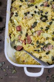 Krautfleckerl Mit Cabanossi Kurbiskernen Rezept Cabanossi Rezepte Lecker