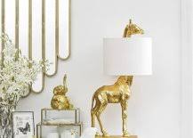 360 lighting mid century modern accent table lamp white ceramic linen tapered drum shade for living room bedroom bedside family. Inspired By Nature Animal Shaped Table Lamps With A Quirky Design Twist