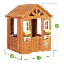 Backyard Discovery Timberlake Cedar Wooden Playhouse Walmart Com In 2020 Play Houses Wooden Playhouse Childrens Wooden Playhouse