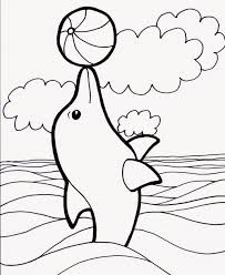 Free printable santa coloring pages for kids. Jumping Dolphin Coloring Pages Peepsburgh