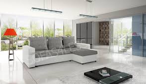 New Brindisi Universal Leather Fabric Corner Sofa Bed Storage Black Grey White Sofa Bed With Storage Corner Sofa Corner Sofa Bed