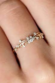 Catalina Cute Small Minimalist Dainty Crystal Swirl Ring In Gold Chic Rings Graduation Rings Wedding Jewelry