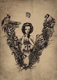 Zodiology Tumblr Virgo Art Ink Drawing Angel Tattoo Designs