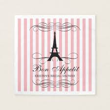 Paris Eiffel Tower Bridal Shower Napkins Zazzle Com In 2020 Paris Eiffel Tower Bridal Shower Paris Wedding