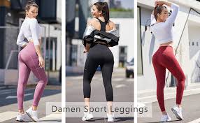 See a recent post on tumblr from @goddessmarrr about leggings. Ouges Damen Sport Leggings Sport Hose Yoga Hose High Waist Mit Taschen Strumpfhosen Leggings Damen