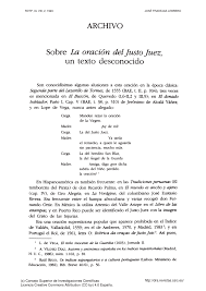 Check spelling or type a new query. Pdf Sobre La Oracion Del Justo Juez Un Texto Desconocido