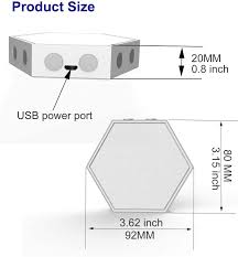 Remote for nanoleaf light panels. Hexagon Splicing Rgb Lights Hexagonal Wall Lights Modular Touch Sensitive Lights Diy Glow Multicolor Lamp Colour Honeycomb Lights