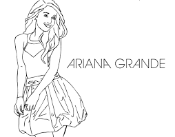 Maybe you would like to learn more about one of these? Ariana Grande Coloring Page Coloringcrew Com