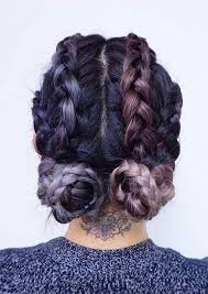 Simply, part your hair down the middle into two equal sections and braid them both, flip them up over the top of your head and pin them to create the crown. How To Style A Low Braided Updo Fashionisers C