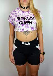 BJ Queen Tie Dye CropTop TShirt Cosplay OnlyFans Festival Sexy Cute Trippy  BDSM | eBay