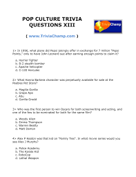 See how many you remember and get right! To Print This Quiz