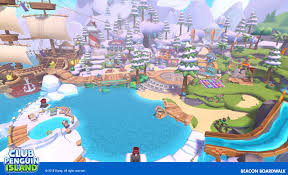 Official club penguin sign up page. Artstation Club Penguin Island Beacon Boardwalk World Art Amanda K