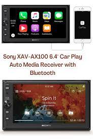 sony xav ax100 6 4 car play media receiver with bluetooth in 2021 android car stereo apple car play bluetooth car stereo