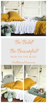 From luxurious bed sheets to charming quilts, plush pillows to chic comforter sets , there's something to suit every bedroom. Incorporating Mustard Yellow In Shabby Chic Style Hallstrom Home Shabby Chic Room Shabby Chic Style Mustard Bedding