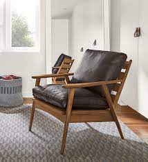 Cleon one arm leather lounge chair. Ericson Leather Lounge Chair Modern Accent Lounge Chairs Modern Living Room Furniture Room Board Leather Side Chair Black Leather Chair Living Room Leather Chair Living Room