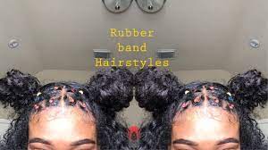 Rubber Band Hairstyles Natural Hair Video Rubber Band Hairstyles Hair Styles Curly Hair Styles