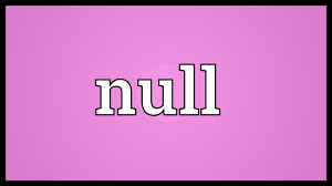 Null Meaning Youtube