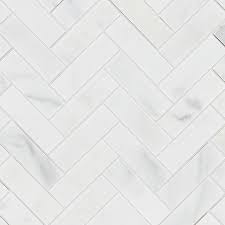 Want to know how to clean a marble tile shower floor? Alsace Honed Marble Herringbone Mosaic Tile Mandarin Stone