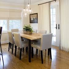It is necessary to focus the light intensity on the dining table. Upholstered Dining Room Chairs Design Ideas Pictures Remodel And Decor Dining Room Lighting Dining Room Contemporary Dining Room Light Fixtures