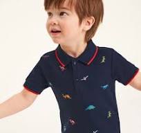 Wholesale Boys T-Shirts Polo Shirts Long Sleeve 100% Cotton Kids Baby  T-Shirts Stripe School Uniform Polo T-Shirt for Kids