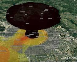Houston nuclear explosion simulation