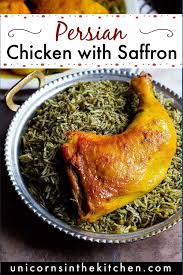 Mix the chicken pieces well with yogurt, saffron, lime juice, black pepper, salt, yellow turmeric, 1 best and easiest way to make vegetarian patties. Persian Chicken With Saffron Unicorns In The Kitchen