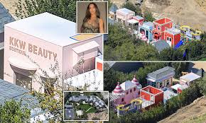 Kris jenner, matriarch of the kardashian clan, purchased the house across the. Kim Kardashian Constructs Lil Hidden Hills In Backyard Of Her Sprawling Calabasas Mansion Daily Mail Online