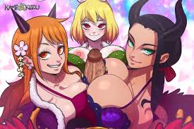 Nami Carrot And Robin Triple Paizuri By Kameseru | One Piece Premium Hentai