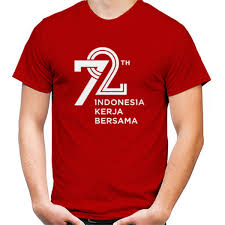 Free download format (.crd) disini : Jual Kaos Kaos Hut Ri Ke 72 Merah Print Kaos Pria Redmango Premium Custom Ciptaloka Com