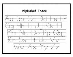 Printable letters to trace for kindergarten educational purpose. Alphabet Handwriting Worksheets A To Z Pdf