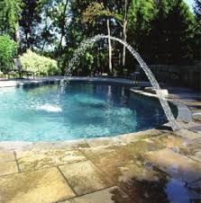 The two types of inground pools we mainly see here in rochester, ny are vinyl lined pools and concrete/gunite pools.there are the options that are installed outside the pool (water falls, slides) can usually be done later if need be. Pool Fountain Wmt Series Fyrefly Jet Crystal Fountains
