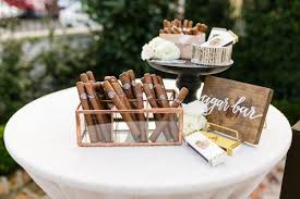 Elegant New Orleans Wedding With Classic Gold Details Modwedding Cigar Bar Wedding Wedding Cigars Cigar Bar