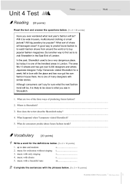 Las soluciones de todos los exámenes, repaso, y ejercicios de la asignatura de inglés workbook 1 eso burlington books, ya están disponible en. 4eso Unit 4 Test 3