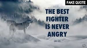 Best ★fighter quotes★ at quotes.as. Fake Lao Tzu Quote The Best Fighter Is Never Angry