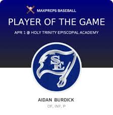 Aidan Burdick 's St. Edward's High School Career Home