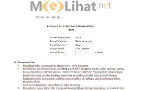 Download as docx, pdf, txt or read online from scribd. Rpp Bahasa Inggris Sma Ma Kurikulum 2013 Kelas Xi 11 Terbaru Filenya