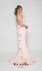 Pia Michi Pia Michi 1976 Blush Pink Evening Prom Dress 449 00 Pia Michi Fab Frocks Dresses Evening Dresses Long Evening Dresses