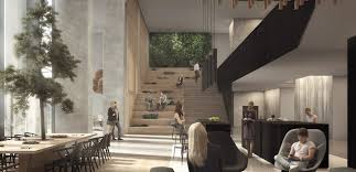 Abb philippines office interior renovation. An Office Building Lobby That S Like A Swedish Summer House Www Skanska Pl