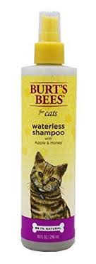 Burt S Bees For Cats Natural Waterless Shampoo With Apple And Honey Cat Waterless Shampoo Spray 10 Ounces Cat Shampoo Waterless Shampoo Burts Bees