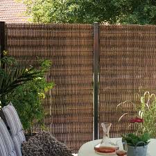 Sichtschutzwand Polyrattan Geflecht Malmo Beige Sichtschutzwande Stahlrahmen Polyrattan