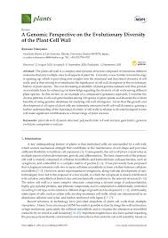 Maybe you would like to learn more about one of these? Pdf A Genomic Perspective On The Evolutionary Diversity Of The Plant Cell Wall