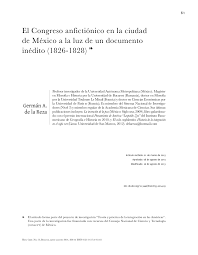 Con respecto al tiempo de la instalación de la asamblea, me atrevo a pensar que ninguna dificultad puede oponerse a su realización en el término de seis meses, aun contando el día de la fecha; Pdf El Congreso Anfictionico En La Ciudad De Mexico A La Luz De Un Documento Inedito 1826 1828