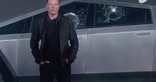 Tesla had already been embarrassed when two of the truck's windows broke during a demonstration meant to show how strong the glass was. Tesla Cybertruck Tesla S Elon Musk Unveils New Pickup Truck But Its Window Glass Broke During A Test Cbs News