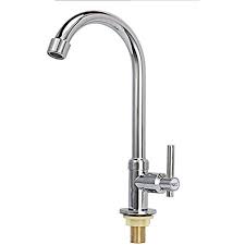 Outdoor kitchen sinks with a lot of food waste to deal with may think twice, though: Easy Install Cold Water Sink Faucet Single Handle Single Hole High Arc Deck Mount Stainless Steel Bar Faucet For Kitchen Garden Outdoor Boat Camper Walmart Com Walmart Com