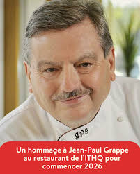 2026 commence avec un hommage culinaire à Jean-Paul Grappe